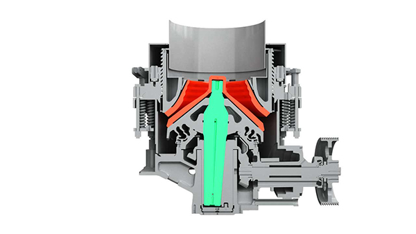 圆锥破碎机原理图